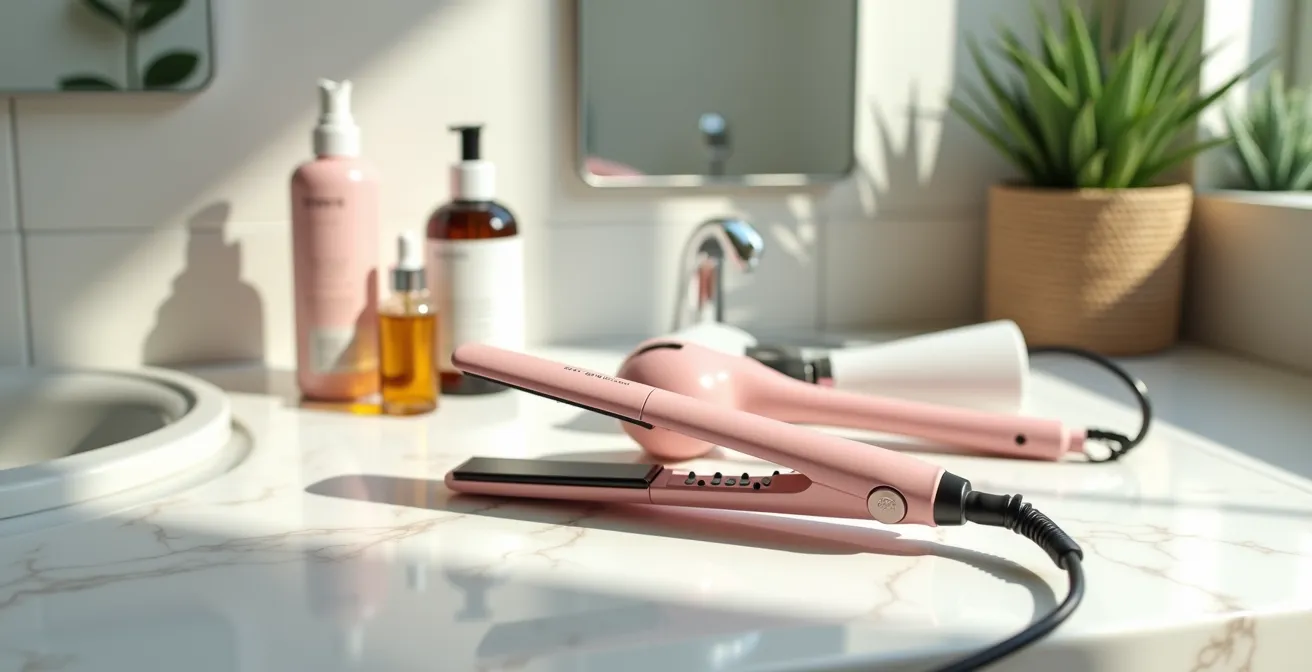 Professioneller Hitzeschutz für Haare beim Styling