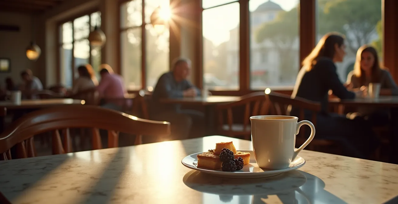 Österreichisches Kaffeehaus mit hautfreundlichen Süssspeisen-Alternativen am Tisch